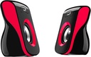 جينيس مكبر صوت ستيريو USB   - لون احمر SP-Q180 2.0