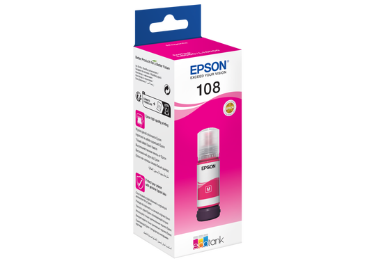 Epson 108 Eco  MAGENTA Ink BOTTLE 70ML  C13T09C