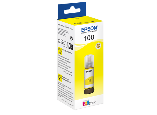 Epson 108 YELLOW Ink BOTTLE 70ML C13T09C