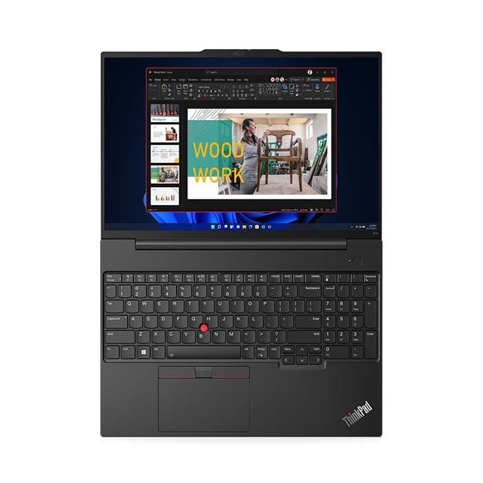 Lenovo ThinkPad E16 Intel Core i7-13700H Processor, 16GB Ram, 512 GB SSD M.2, Intel Iris Xe Graphics, 16-inch Display 1920x1200, IPS, Free Dos - Graphite Black Laptop 