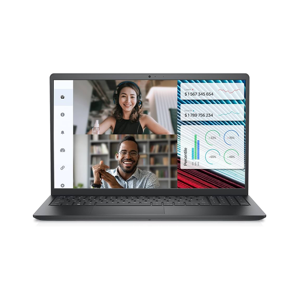 Dell Vostro 3520 Laptop Intel Core i7-1255U Processor, 8GB Ram, 512GB SSD M.2 , Intel UHD Graphics, 15.6 Inch Full HD Display 1920x1080, Windows 11 Home - Carbon Black