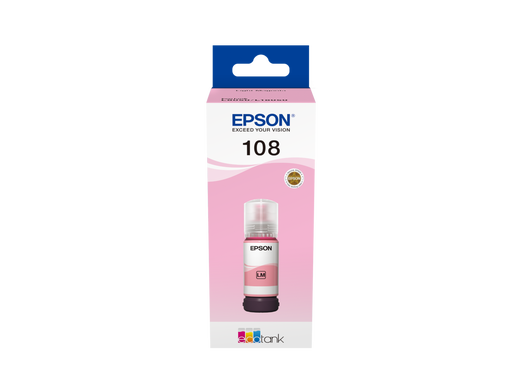 Epson 108 Eco LIGHT MAGENTA Ink BOTTLE 70ML 