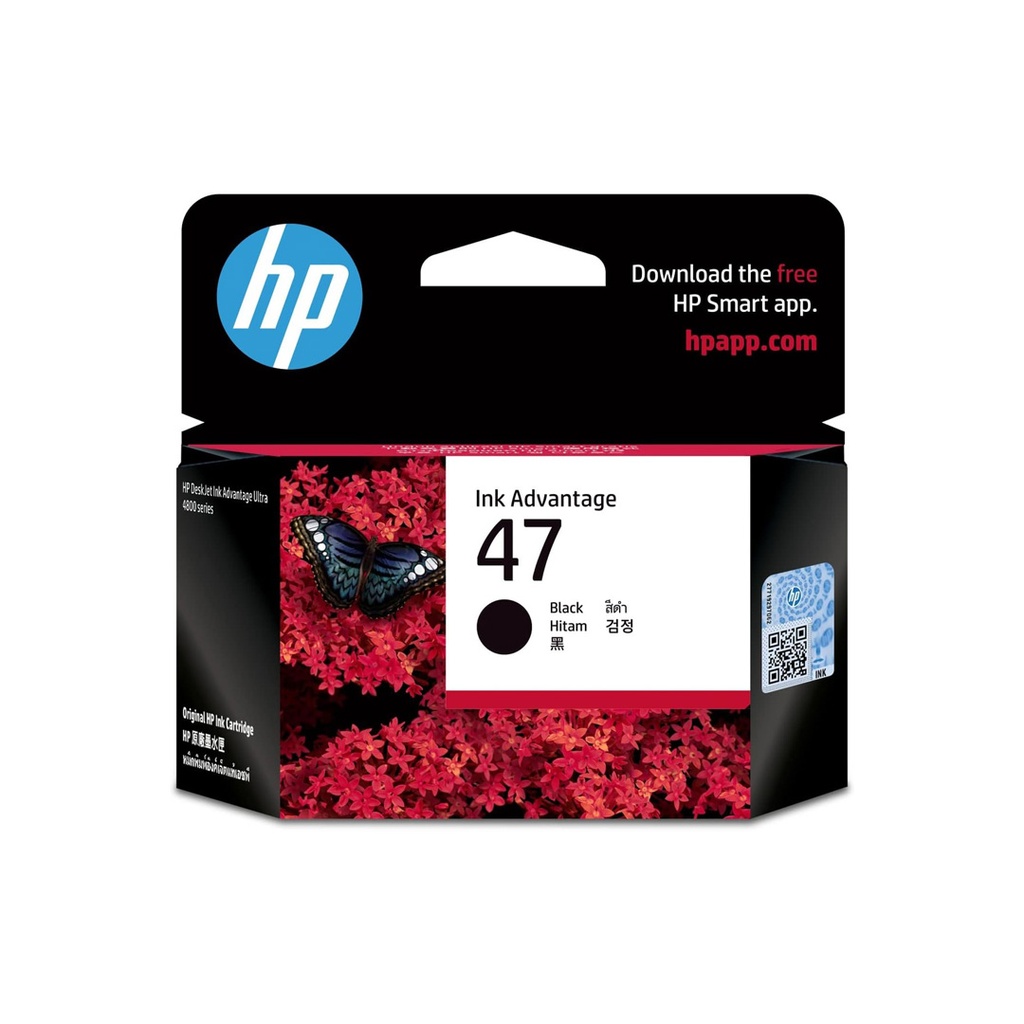 HP 47 Original Ink Cartridge - Black 6ZD21AE