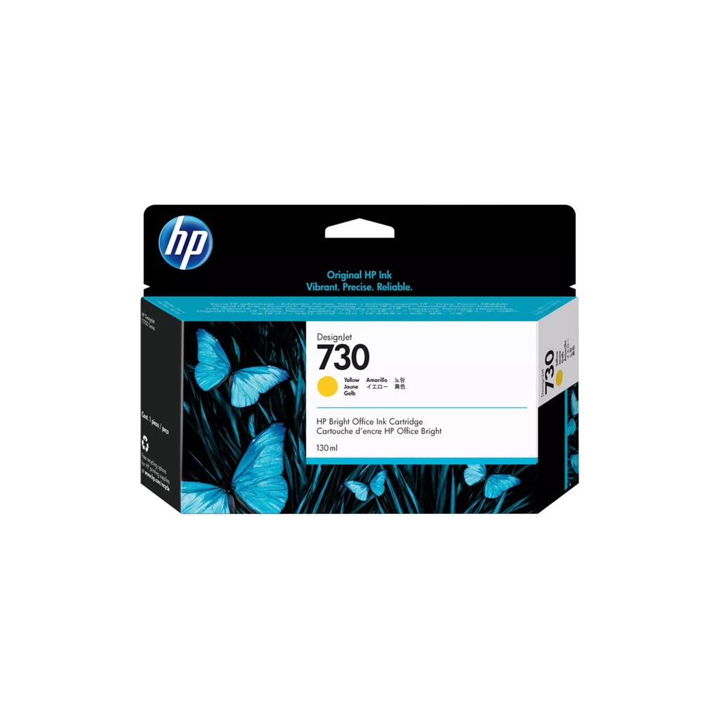 HP 730 Yellow 130ML Ink Cartridge P2V64A