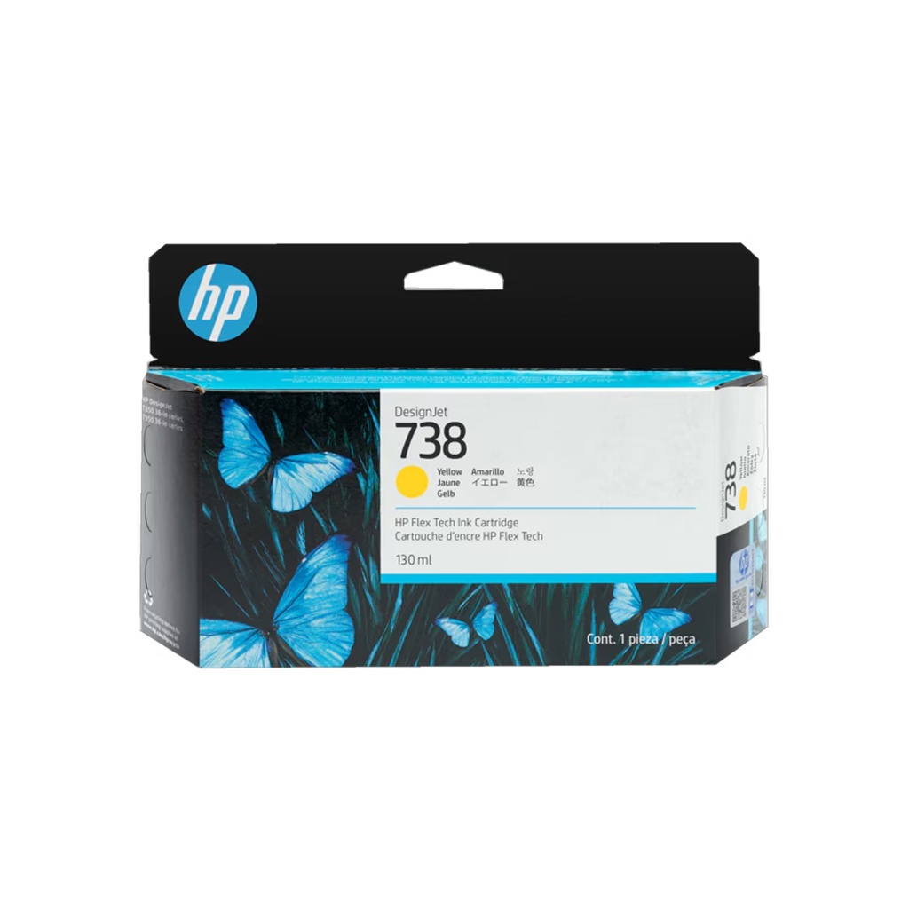 HP 738 Yellow 130ML Ink Cartridge