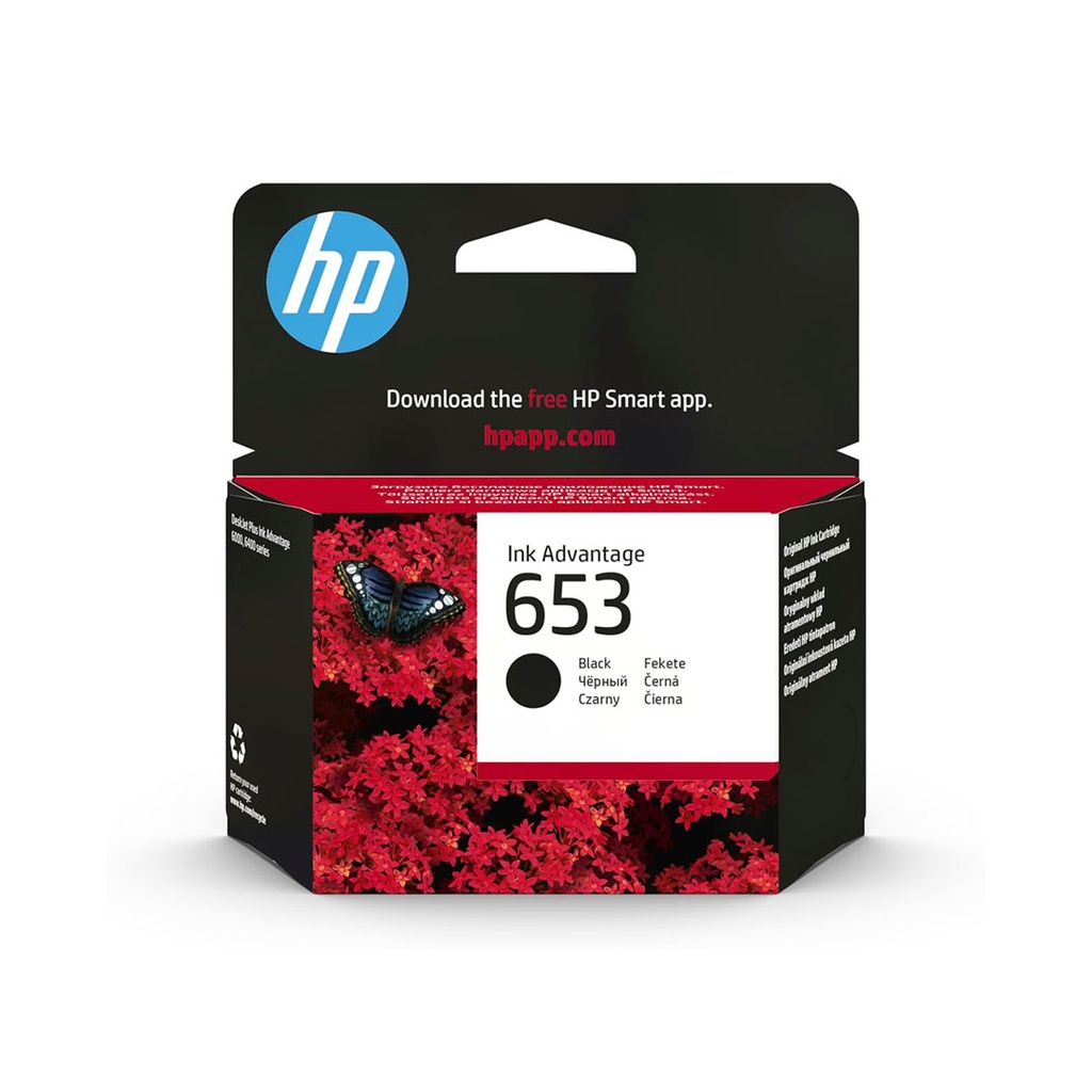 HP 653 Inkjet Cartridge Black 3YM75AE 