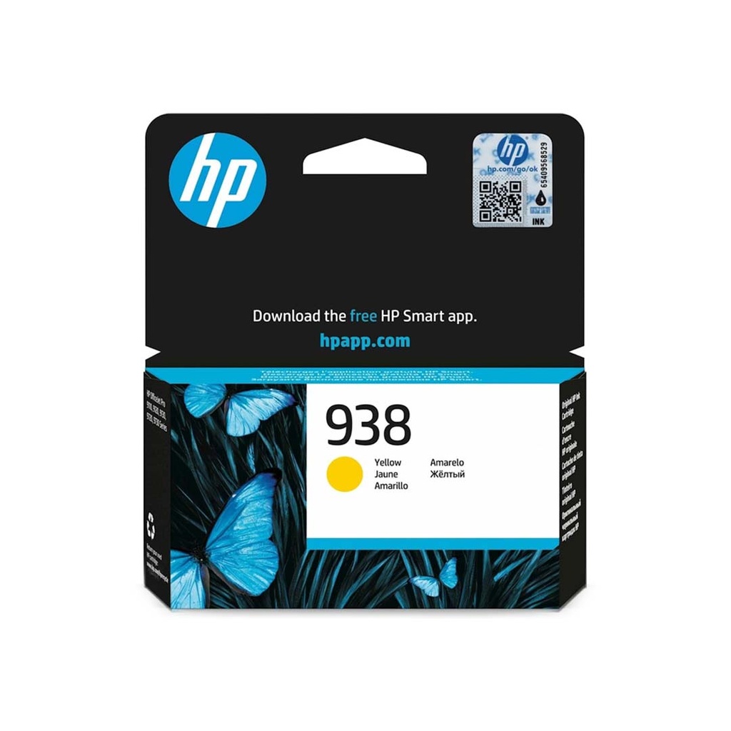 HP 938 Yellow Original Ink Cartridge