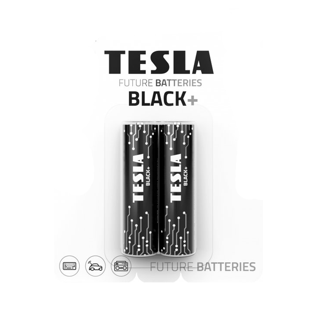 TESLA Dry Battery AA BLACK LR06/BLISTER FOL 2PCS