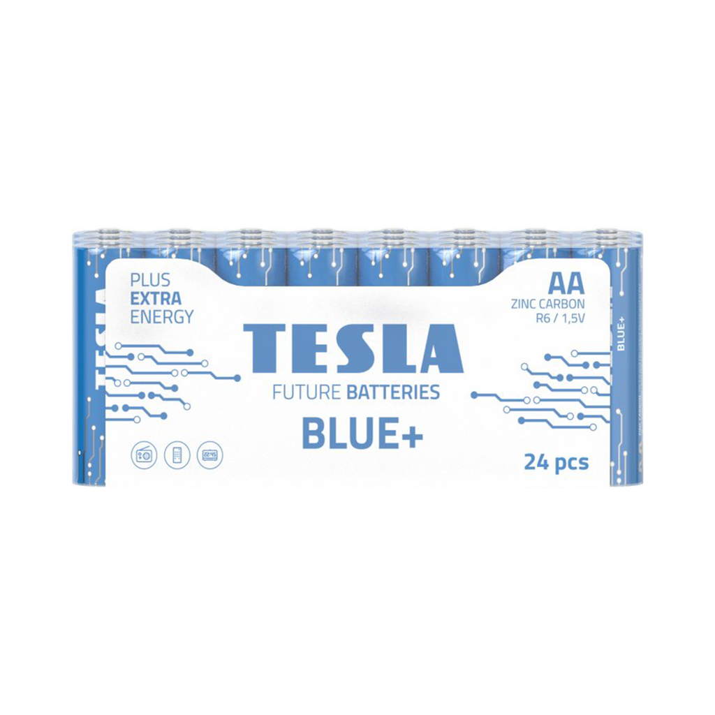 TESLA Dry Battery AA BLUE 24 M.PACK R06/SHR 24PCS