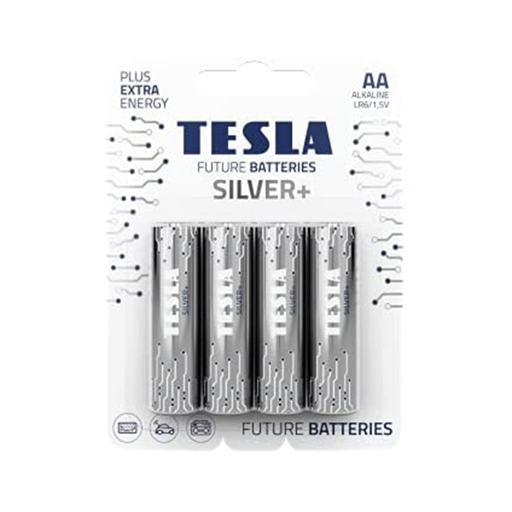 TESLA Dry BatteryS AA SLIVER +LR06/BLISTER 4PCS