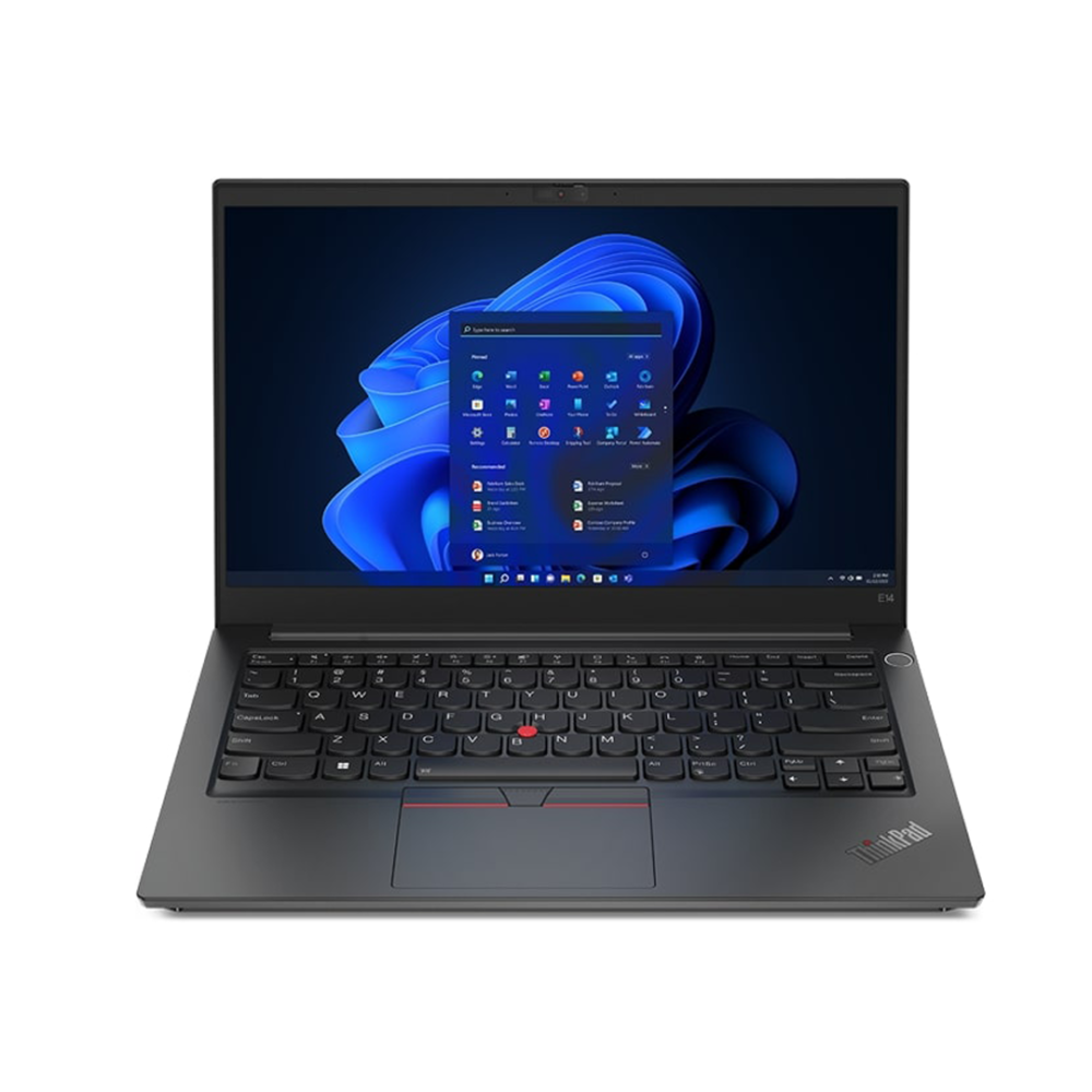 Lenovo ThinkPad E14 Laptop Intel Core i7-1255U, processor speed 1.7 GHz, 8 GB RAM, storage capacity 512 GB SSD, 14" screen, DOS operating system (without Windows) - black