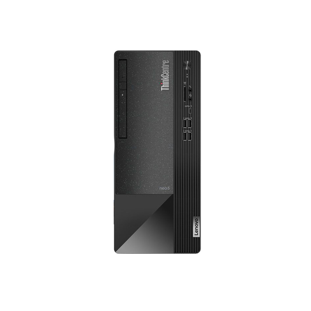 ThinkCentre Neo 50T الكمبيوتر المكتبي انتل كور i5-12400P، معالج سرعته 2.5 جيجا هرتز، 4 جيجا بايت رام، سعة تخزين 1 تيرابايت HDD، كارت الشاشه رسومات إنتل فائقة الدقة 750، نظام تشغيل دوس (بدون ويندوز) - أسود