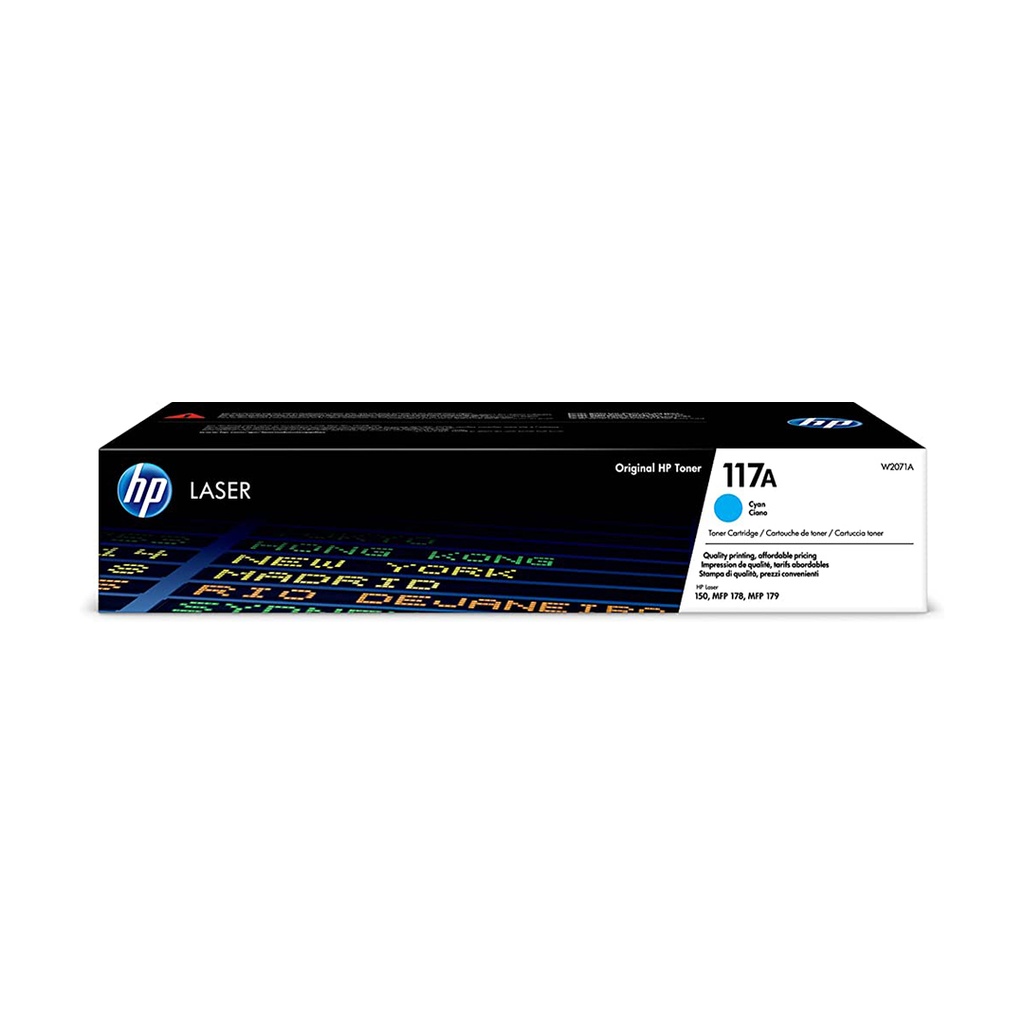 HP 117A Cyan Original Laser Toner Cartridge