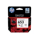 HP 653 Tri-color Original Ink Advantage Cartridge